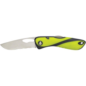 Wichard Offshore Knife - Single Serrated Blade - Fluorescent - TRAPSKI
