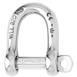 Wichard Self-Locking D Shackle - 12mm Diameter - 15/32" - TRAPSKI