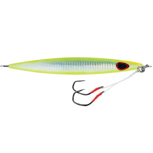 Williamson Kensaki 220 Jig - 6.75" - 7.75oz - UV Chartreuse Glow Zebra - TRAPSKI