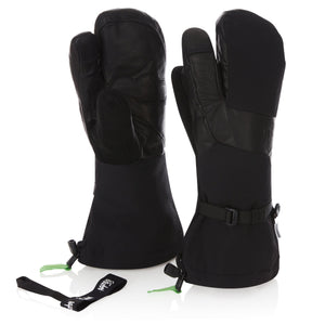 WoolTek Three Finger Waterproof Ski Gloves