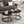 Modern Faux Leather Nesting Coffee Table Set with Black Metal Base - Dark Brown