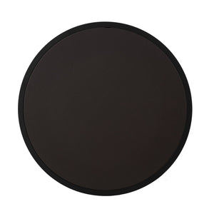 Modern Faux Leather Nesting Coffee Table Set with Black Metal Base - Dark Brown