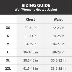 Wolf Womens Heated Jacket