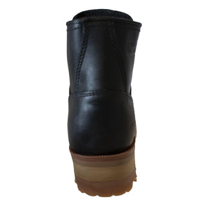 Women 6" Logger style, Black- 2439L - TRAPSKI