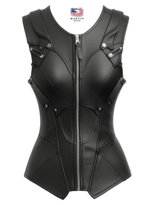 Women Kendler black Leather Vest