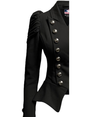 Women Military Style Cotton Jacket