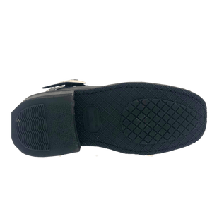 Women's 6" Heeled Buckle Biker Boot Black - 8811L - TRAPSKI