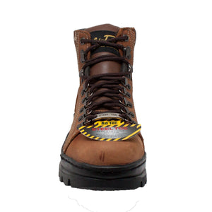 Women's 6" Steel Toe Work Boot Brown - 2977 - TRAPSKI