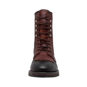Women's 8" Black/Dark Cherry Packer - 2179 - TRAPSKI