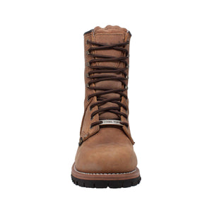 Women's 9" Brown Steel Toe Logger - 2426 - TRAPSKI