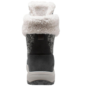 Women's Grey Microfleece Lace Winter Boot - TRAPSKI
