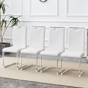Bow Shaped Ergonomic Chairs with Non-Slip Base - Black or White