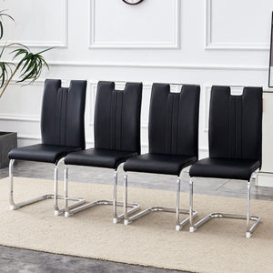 Bow Shaped Ergonomic Chairs with Non-Slip Base - Black or White