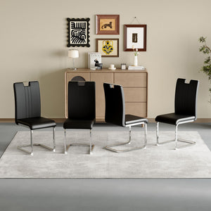 Bow Shaped Ergonomic Chairs with Non-Slip Base - Black or White