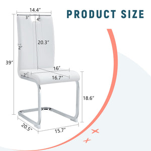 Bow Shaped Ergonomic Chairs with Non-Slip Base - Black or White