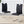Bow Shaped Ergonomic Chairs with Non-Slip Base - Black or White