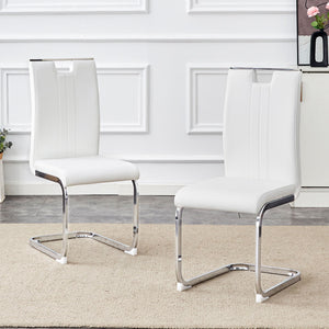 Bow Shaped Ergonomic Chairs with Non-Slip Base - Black or White