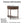 Demi Lune Console Table with 2 Storage Drawers - White, Dark Gray, Dark Brown