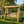 Wooden Porch Swing with Canopy