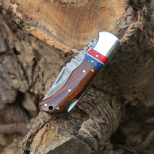 Rogue Pocket Knife with Rosewood Handle