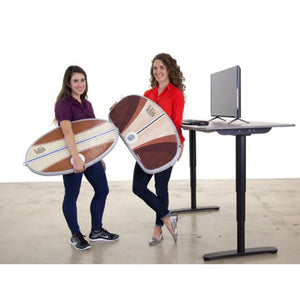 JumpSport Large Wurf Board Anti-Fatigue Air Mat for Standing Desks, Santa Cruz