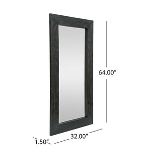 Rustic Mango Wood Full Length Standing Mirror