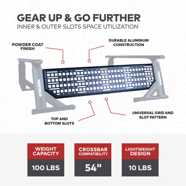 Yakima OverHaul Mid Powder Coated Aluminum Molle Side Panel for OverHaul HD