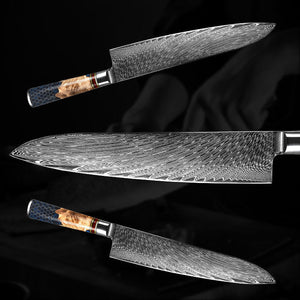 Yamato VG10 9" Chef’s Knife – Olive Burl & Resin Handle