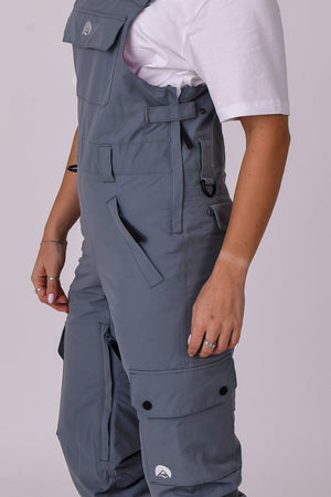 Yeh Girl Bib Pant - Grey - TRAPSKI