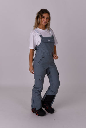 Yeh Girl Bib Pant - Grey - TRAPSKI