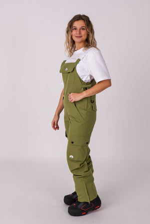 Yeh Girl Bib Pant - Khaki