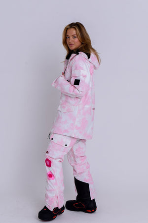 Yeh Girl Ski & Snowboard Jacket - Pink Tie Dye Signature line - TRAPSKI