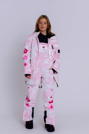 Yeh Girl Ski & Snowboard Jacket - Pink Tie Dye Signature line - TRAPSKI
