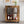 Mid-century Modern Movable Side Cabinet with Sliding Handle - Natural Rubberwood