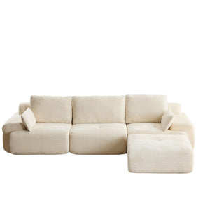 Large Fabric Sectional Sofa with Memory Foam Padding - Multiple Colors