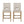27 Inch Counter Stools, Set of 2, Fabric