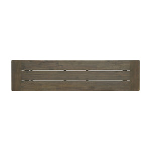 Acacia Outdoor Bench in Sandblast Finish