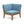 Grenada 8 Seater Acacia Wood Sectional Sofa Set, Teak + Blue
