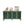 60-Inch Antique Buffet Cabinet with Floral Carvings - Antique Green