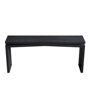 65-Inch Rustic Solid Wood Veneer Console Table