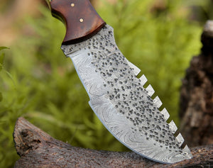 Zeus Tracker Knife with Antler & Rose wood Handle