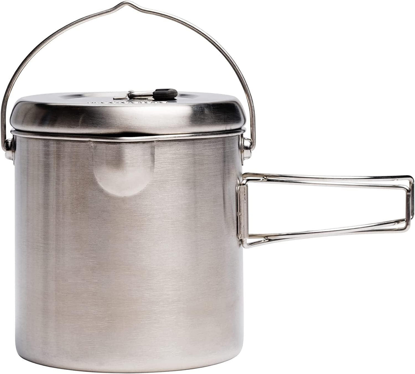 Solo Stove Pot 900/1800/4000 Stainless Steel Companion Pots | Lightweight Aluminum Pot Holding Tripod | Great Portable Cookware for Backpacking, Camping & Survival Adventures | Deisgned for use with Lite/Titan/Campfire Solo Stoves