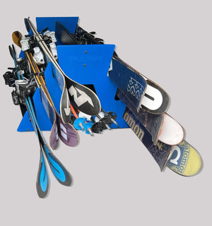 TRAPSKI SIX PACK Mobile All Mountain Ski and Standard Stance Snowboard Rack - TRAPSKI